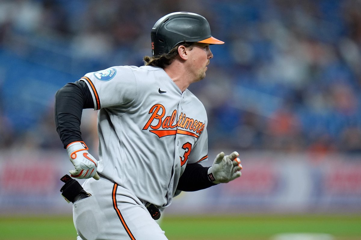 ByMattWeyrich's tweet photo. Highest OPS all time against the Blue Jays (min. 250 plate appearances):

1. Mike Trout, 1.009
2. Aaron Judge, .993
3. Adley Rutschman, .986*
4. Albert Belle, .974
5. Ken Griffey Jr., .974

*Includes his 4-for-4 performance tonight in the Orioles' 13-3 win

📸: Chris O'Meara/AP https://t.co/chMN9uI6vq