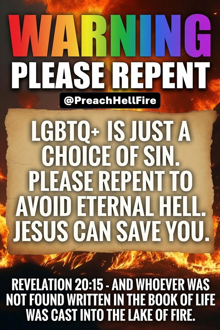 PreachHellFire's tweet photo. @luckey_twitt Sorry I don't take Bible advice from evil corrupt sin supporters and promoters https://t.co/FKbUO4lEEK