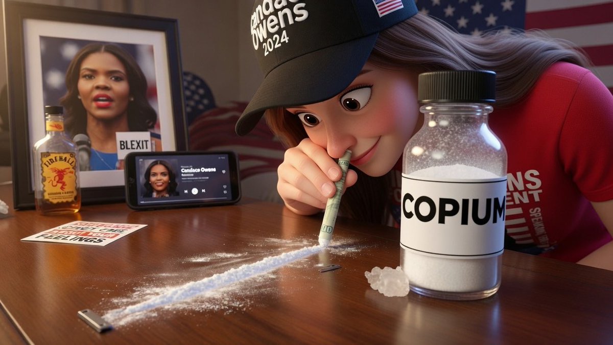 bren45000's tweet photo. Let’s recap this:

1. Candace’s fans demanded that TPUSA release footage of Charlie saying he’d put Erika in charge of the organization.

2. TPUSA released the footage.

3. Candace’s fans are calling it AI.

In other words: PEAK LEVEL COPIUM 😂 https://t.co/bNUR0q3CnX
