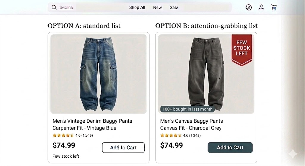 smartpost_saas's tweet photo. Be honest, is this worth building? Would u actually pay for this option b product list style (automate by shopify app)on your website? If yes how much? https://t.co/xzUIdUb9f6