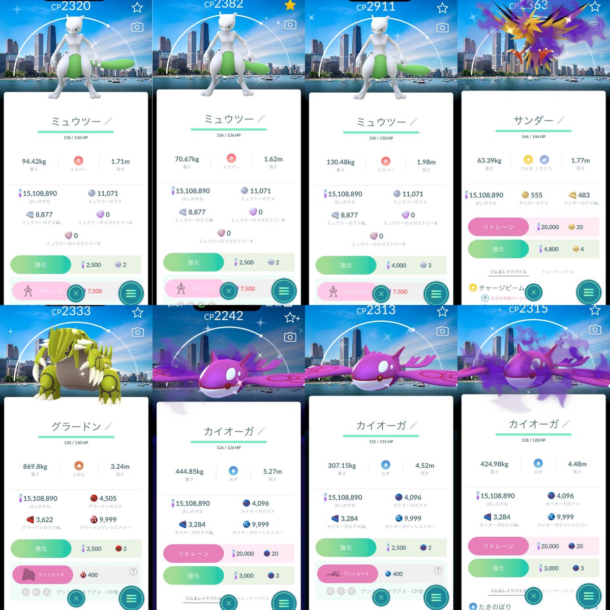 mirucha____'s tweet photo. Chicago 2日目 ✍️📝💖

レイド 441回
Shiny✨  23匹
Shiny BG✨ 8匹

今日も今日とて
ミュウツーとカイオーガ量産マン😇😇

体力と睡魔と疲労との戦いすぎて
途中1時間ベンチで1人くたびれてた😇

おやすみせかい！！！🌏

#GOfest2026
#Chicago
#PokemonGo https://t.co/sI29jvi3YS