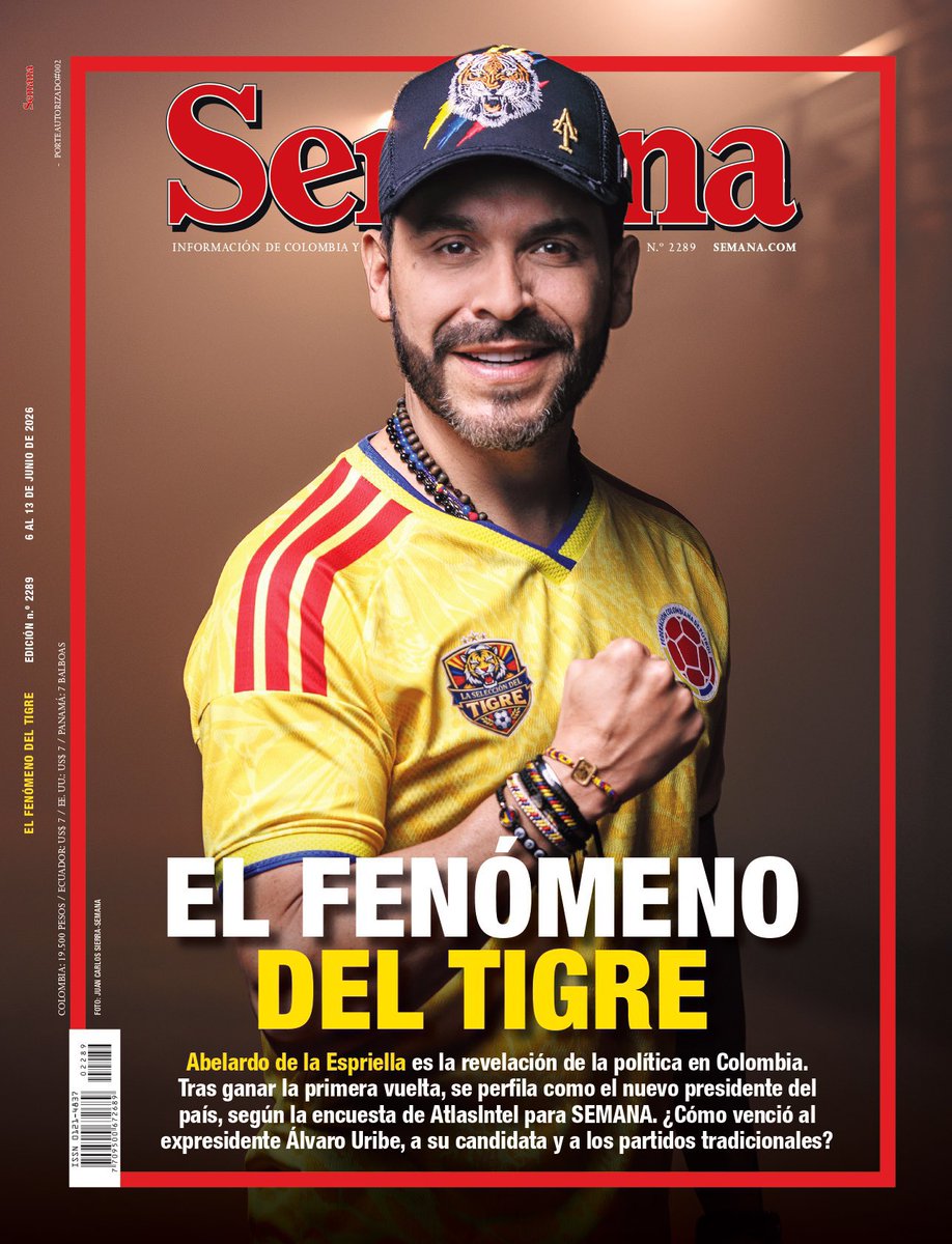 millersoto's tweet photo. El próximo Presidente de Colombia en la portada de @RevistaSemana https://t.co/tqY10eb5Xj