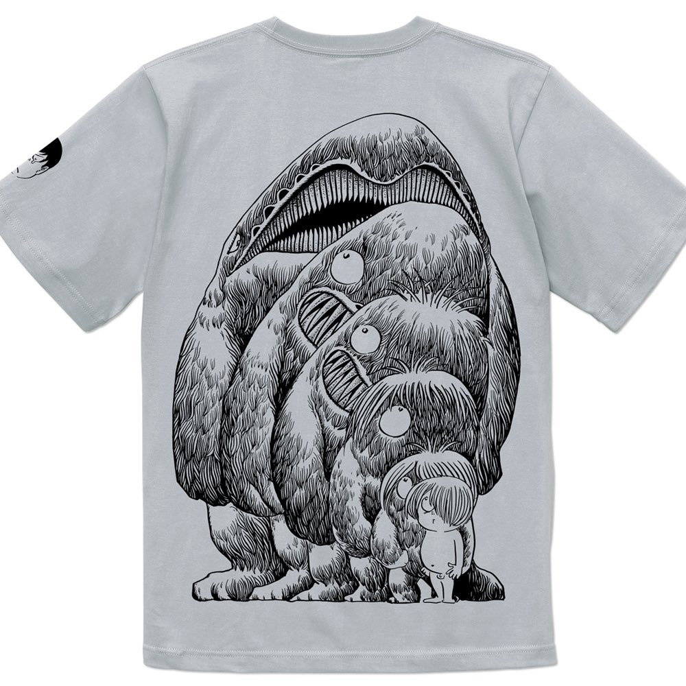 YOUKAI_Shop's tweet photo. 🔔新色予約販売のお知らせ🔔

✨ 新色✨
墓場の鬼太郎 大海獣 T-Shirts
YokaiShop限定Ver 左袖にデザイン入り
Color グリーン・アイスブルー・カーキ

デザインサイズ・バランス調整して数年ぶりの予約販売です🏝️^o^🏝️
ご予約受付6月8日（日）13:00まで 

#水木しげる 先生
https://t.co/9HFuXTTOKu https://t.co/u9onraA7t6