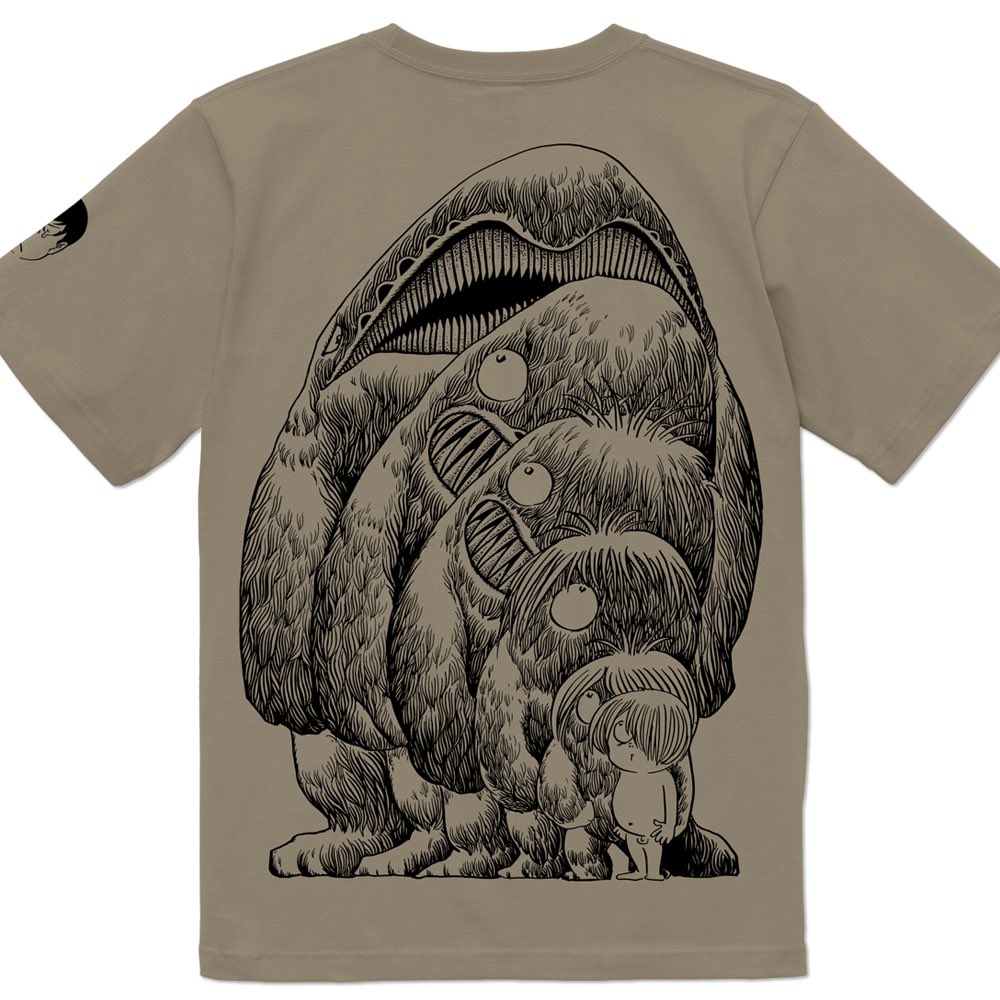 YOUKAI_Shop's tweet photo. 🔔新色予約販売のお知らせ🔔

✨ 新色✨
墓場の鬼太郎 大海獣 T-Shirts
YokaiShop限定Ver 左袖にデザイン入り
Color グリーン・アイスブルー・カーキ

デザインサイズ・バランス調整して数年ぶりの予約販売です🏝️^o^🏝️
ご予約受付6月8日（日）13:00まで 

#水木しげる 先生
https://t.co/9HFuXTTOKu https://t.co/u9onraA7t6