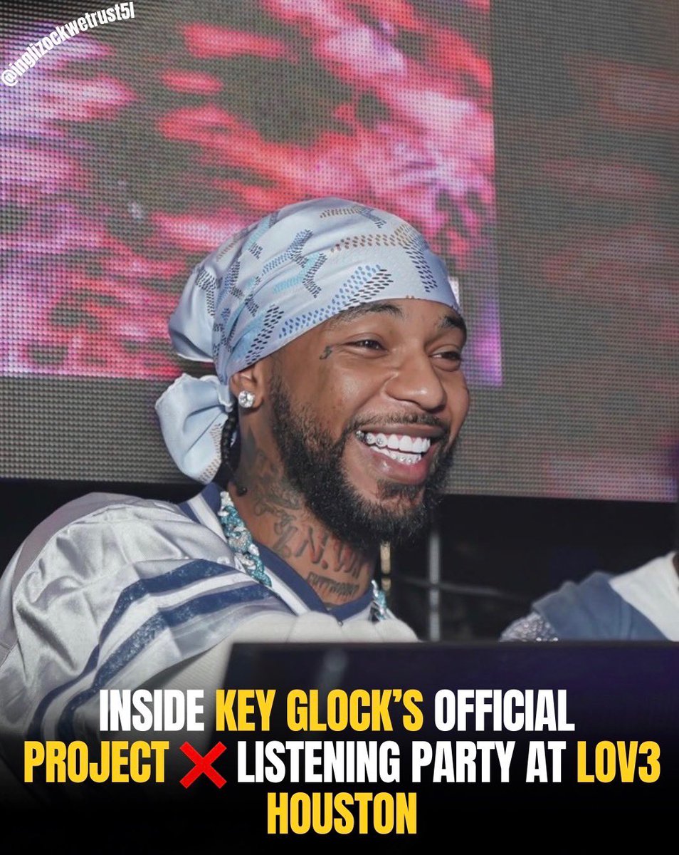glizockvault's tweet photo. 🚨STOP SPREADING FALSE INFO 📣

Key Glock’s official album listening was at LOV3 Houston. It was nothing but love, good vibes and lit energy. The videos circulating clearly were  somewhere else and thankfully our boy was ushered out safely & more importantly NO ONE died! 

Internet journalists need to stop spreading misinformation for clicks. Thats dangerous! 
#PROJECT❌ JUNE 19TH ⚔️🖤