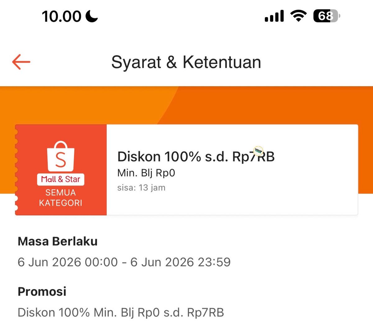 DISKON_FESS's tweet photo. CEPETT CEK PAKE ADA POCER DISKON 100% ‼️

- utk semua kategori shopee

cek di voucher saya
https://t.co/tUchNyeeKi

atau langsung pake di keranjang 
https://t.co/q7VFoPpnkR https://t.co/nx3VotYkhb