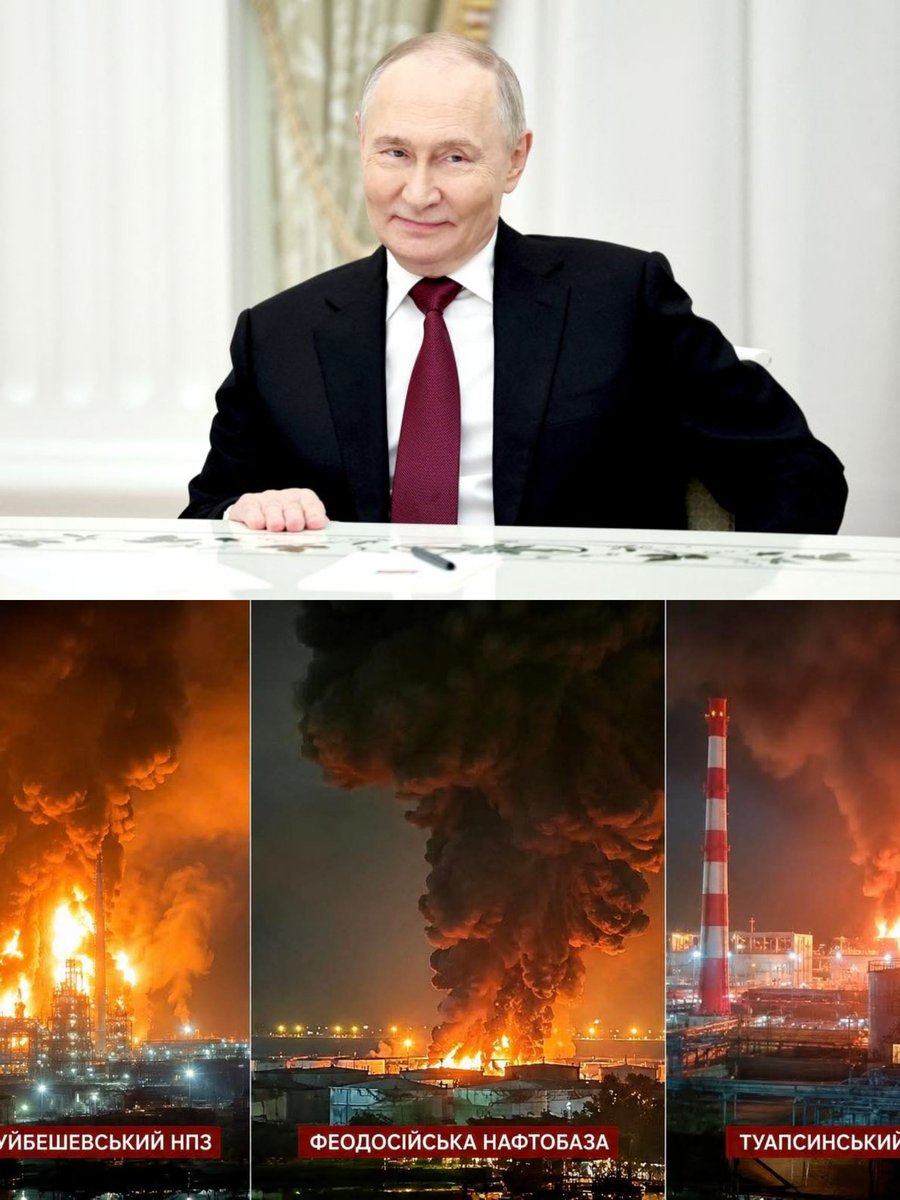 Defence_Index's tweet photo. ⚡🇺🇦🇷🇺 The war is no longer at Russia’s borders.

Explosions over major Russian cities, oil facilities burning, military assets under attack, and drones reaching targets once considered untouchable.

For years, Moscow projected distance as protection. Now, Ukraine’s expanding long range strike capability is forcing Russia to confront a reality it hoped to avoid: the battlefield is moving deeper into Russian territory.

A conflict that began with promises of a quick victory is increasingly testing Russia’s security, economy, and public confidence.

Source: Daily Mail
