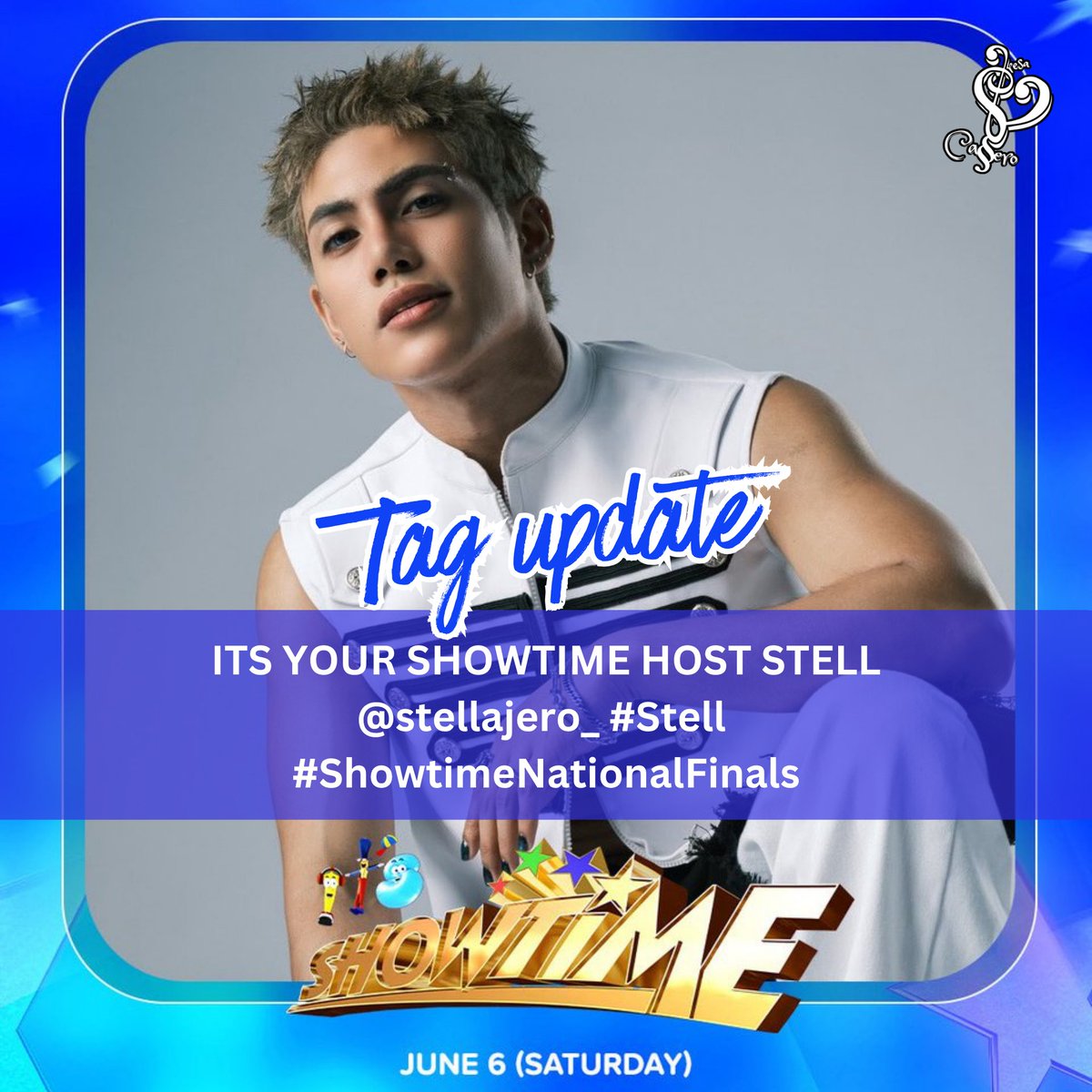 stellhouses's tweet photo. Makisaya sa #ItsShowtime ngayong tanghali kasama si Stell! 

Walang maglilipat ng palabas dahil makikilala na natin si Host Stell.

UPDATED TAGS:

ITS YOUR SHOWTIME HOST STELL
@stellajero_ #Stell 
#ShowtimeNationalFinals https://t.co/7LM2mvYVAa