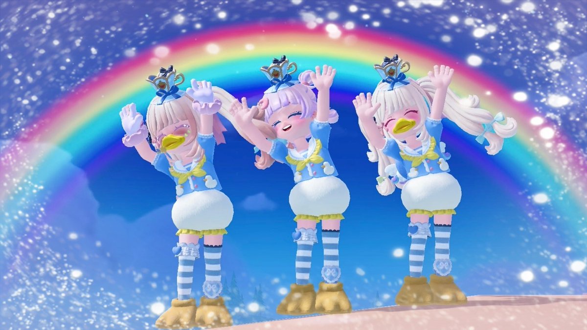 natiko455's tweet photo. ぷりんちゃんとフレンド記念写真♡
ほんと撮影手馴れててすごすごでした🥰
ここいいよーとか沢山教えてくれて🥺

グミ合わせるの難しかった😂

その後虹の日そのまんまあるまちゃんリイちゃんと🙌

 #ハートピア
 #ハートピア写真部 https://t.co/FVLEwUCsIY