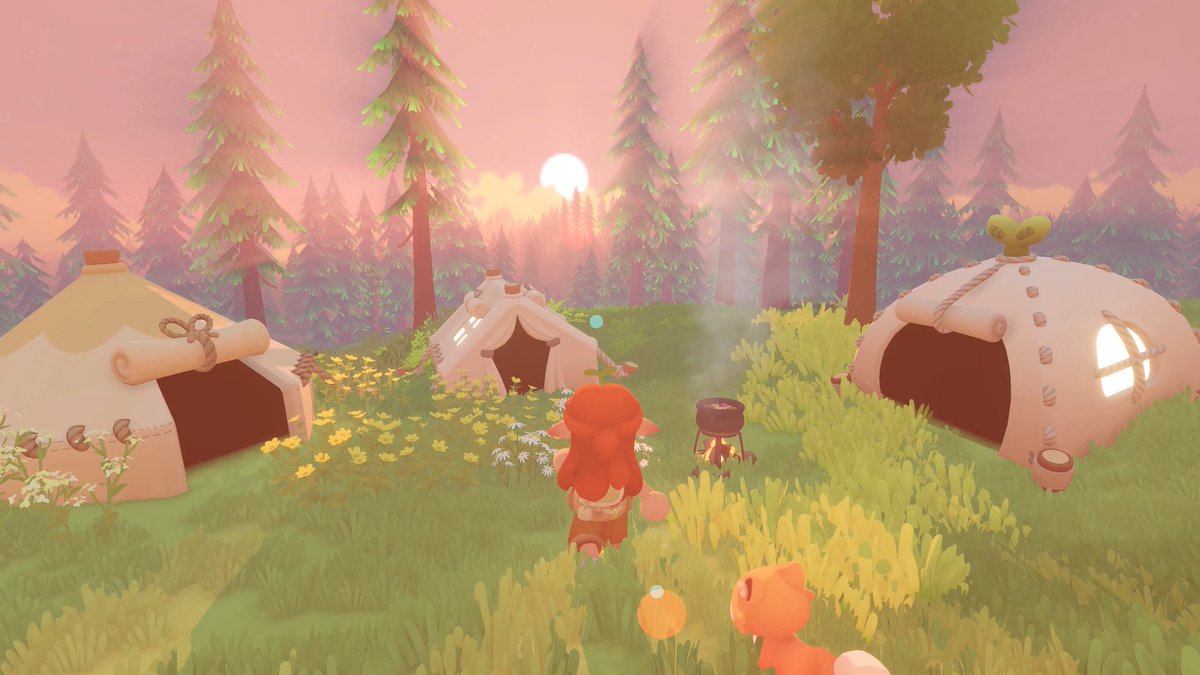 humbletsgame's tweet photo. Hey #PitchYaGame! 👋

Humblets is a cozy adventure for 1-4 players where you explore a charming open world 🌱

Set off with your cute pet companion and portable tent home, to explore, craft, decorate, befriend magical creatures and card battle with your dream fantasy deck🏕️✨ https://t.co/05tapISRK9