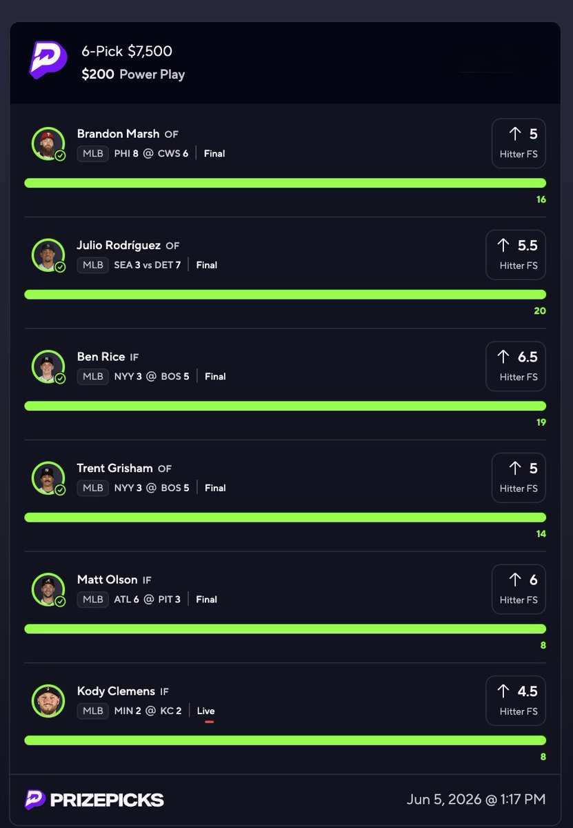 AgentOwen0's tweet photo. $7,500.00 6 MAN LOTTO BANGGG🔥🔥🔥

MY 3RD STRAIGHT 6 MAN WIN WTFFF🔥🔥🔥🔥🔥🔥🔥🔥🔥🔥🔥

AHHHHHHHHH🔥🔥🔥🔥🔥🔥🔥🔥🔥

THE GREATEST RUN ON TWITTER 🔥🔥🔥

DROP THOSE GREENS ⬇️⬇️⬇️⬇️⬇️⬇️ https://t.co/20XJmxjb3S