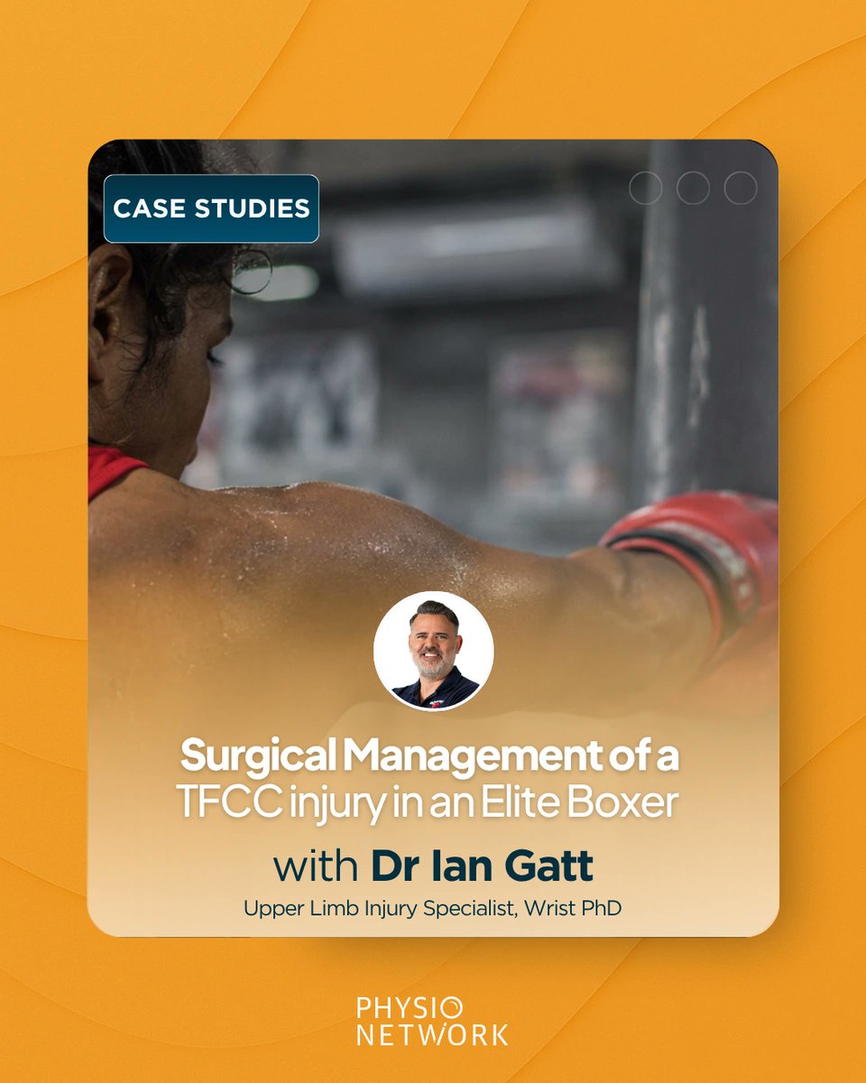 PhysioNetwork's tweet photo. Treat wrist injuries? You need to watch our latest Case Study with @iangattphysio
Now Live!
Watch with a 7 day FREE trial: https://t.co/Jk7Tc6BmtZ https://t.co/bMQ1QRHsy6
