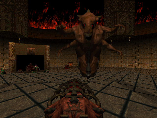 boomshootart's tweet photo. "Quake" is so funny because it's literally the in-world codename for Shub Niggurath, the dark creepy boss that hasn't appeared since 1996.

It's like if Half Life was instead titled "Nihilanth"
Or if Doom's first game was 64 and the entire franchise was just called "Mother" https://t.co/SlVBI5pBhw