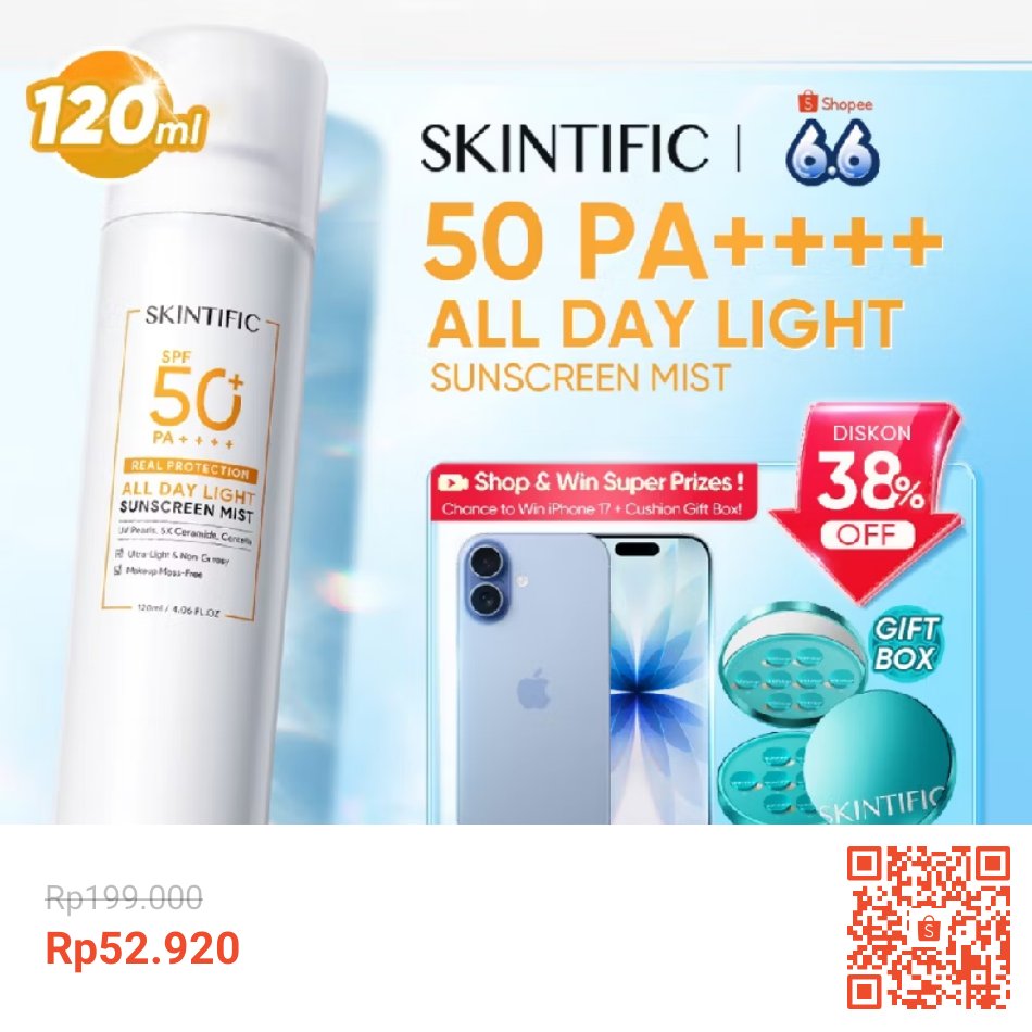 blessyblessed_'s tweet photo. Sunscreen SKINTIFIC jadi cuma 50ribua aja #flashsale #puncak66
https://t.co/MJ1PyvBdG9 https://t.co/mh9CQ8yBeZ