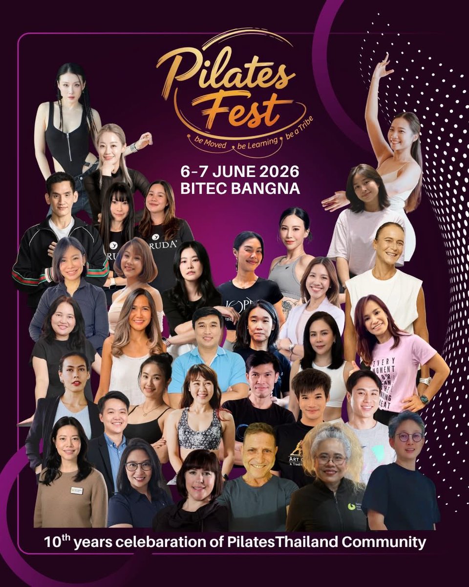 BkkShadow's tweet photo. If Pilates is your thing, this weekend at Bitec “Pilates Fest”. 2 days of activities, workshops, classes &amp; vendors. https://t.co/Mr84vv0wnb