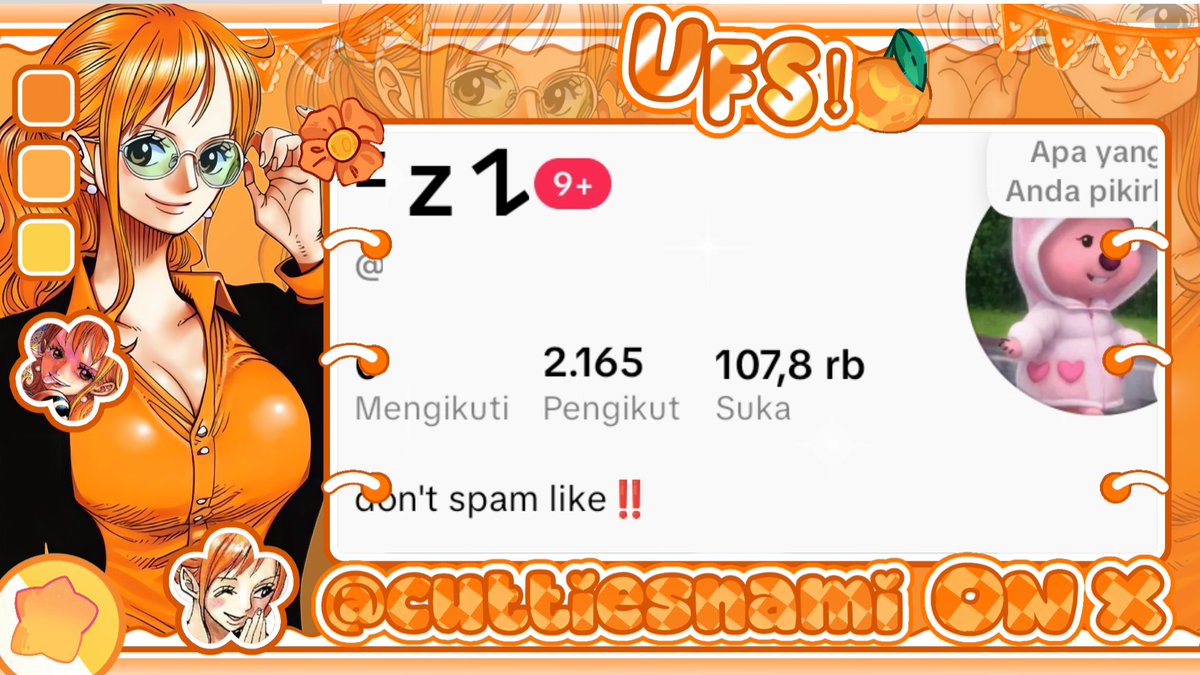 cuttiesnami's tweet photo. 🍊 WTS AKUN TIKTOK 🍊

cn atas bawah on, affiliate/kerkun on, live on, ga ada pelanggaran, bisa tempel link dibio, akun old tahun 2023, folls and like hasil fyp bukan suntikan. Price? 220K 

t. wtb/wts akun tiktok #zonauang #zonajajan #zonaba https://t.co/7sLbDNoqwS