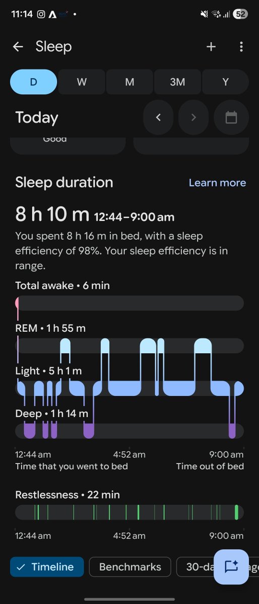 KazymirR's tweet photo. @anothercohen Had the opposite sentiment for Oura vs Fitbit. I felt like my Fitbit was more accurate in terms of sleep duration and time spent awake. https://t.co/0dboxGLOrg