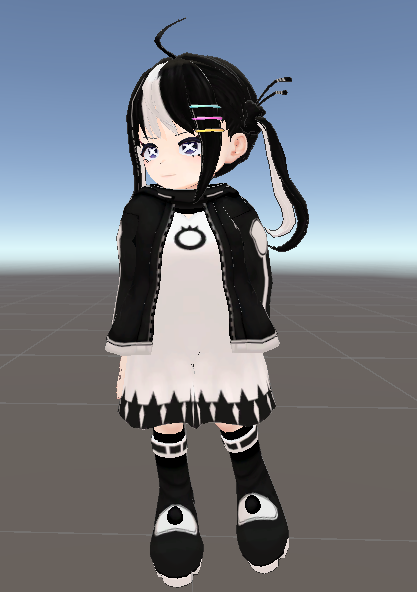 Puchikun01's tweet photo. 制作進捗
「クロバ」スタイルの新作衣装＆髪型に合わせて
「モノチ」の方でも「クロバ風モノチ」を追加

相互互換により、ポン入れで「クロバ完全体」にできるように
ついでに各種修正パッチと衣装機能の強化も盛り込みます

近日『クロバアップデート』をお楽しみに！♣️♥️
#Monochi3D https://t.co/eLe1a3XLVf