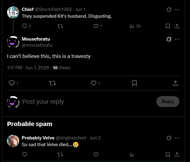 mouseforatu's tweet photo. @velvetheimplyer @StormPath1989 @ALEXISCREEDART No one can keep Velve away from his waifu! https://t.co/WyurdMgMJe