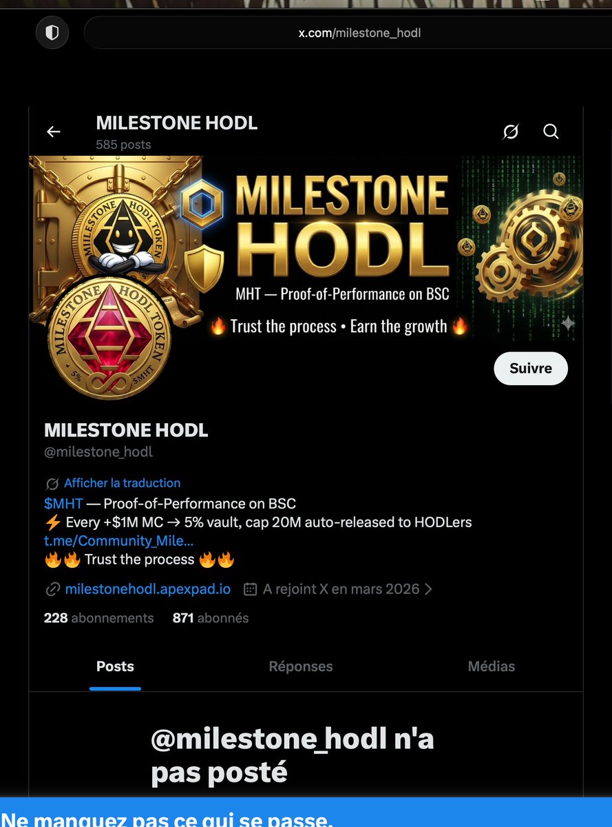 MILESTONE HODL (@milestone_hodl) / Posts / X