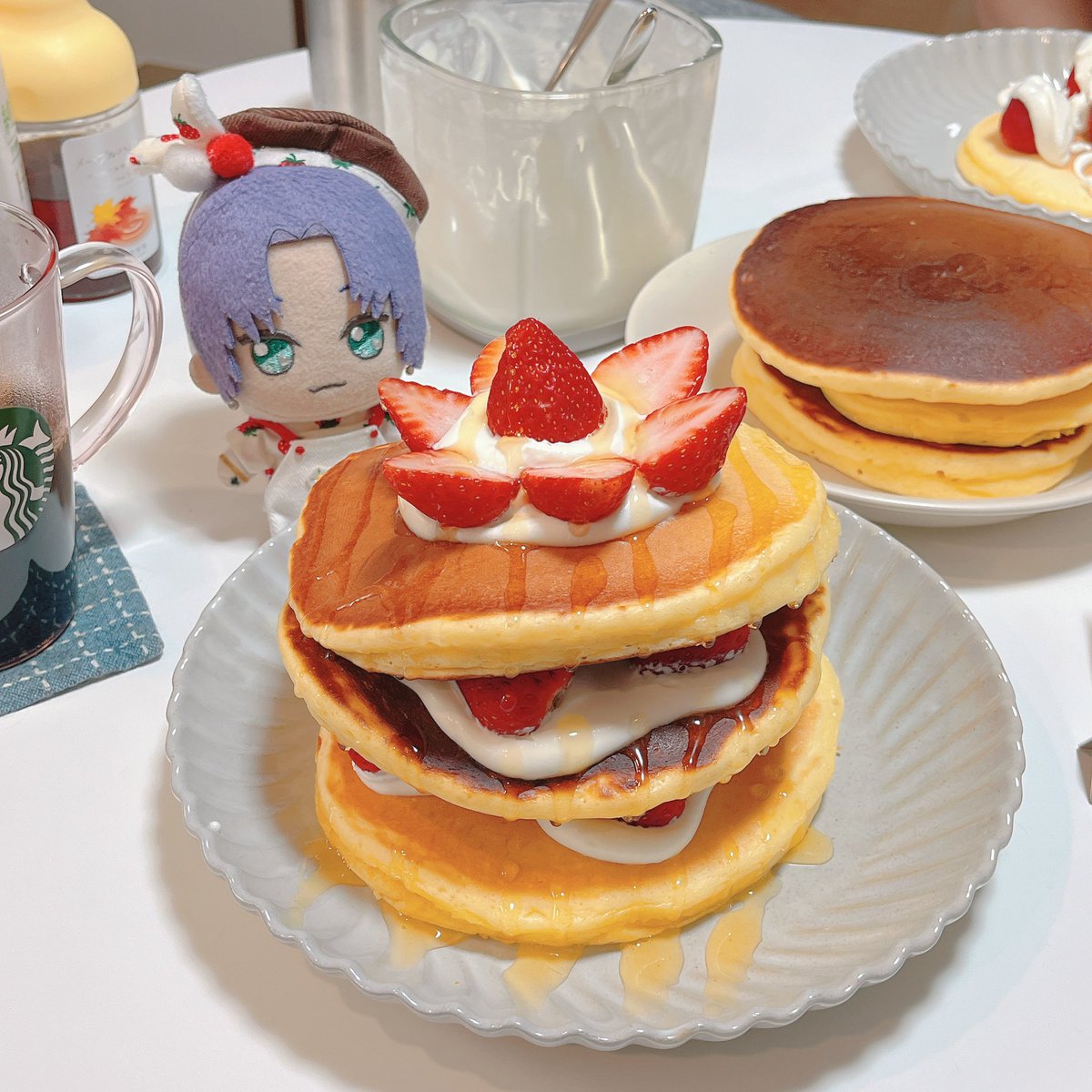 EverydayMurrnui's tweet photo. １週間頑張ったからパンケーキパーティーを開催するよ𓌉🥞𓇋 https://t.co/2DfdfzC57I