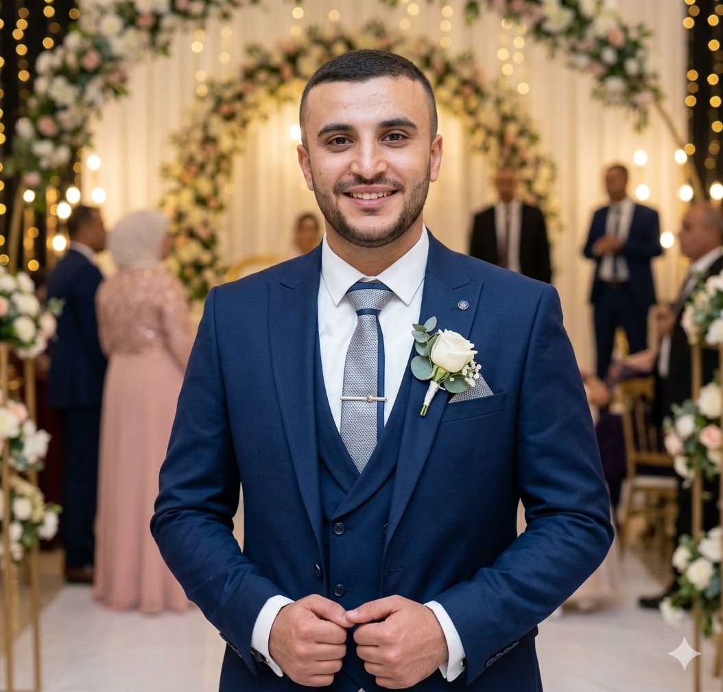 AbubakerAbedW's tweet photo. What he was supposed to wear Vs what he has actually worn today 

This is Mohannad Farawna’s shrouded corpse from the hospital minutes ago. He was killed by Israel on his wedding day a few hours ago in Khan Younis, south Gaza. https://t.co/hkBr9GzXec