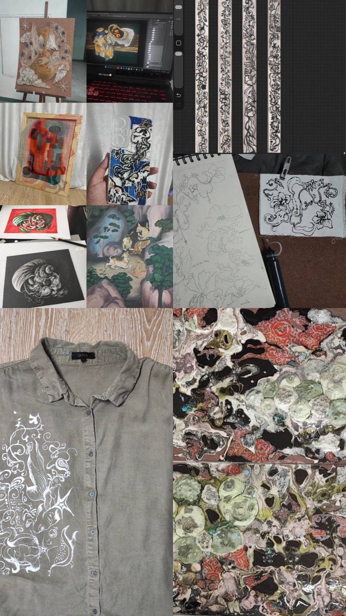 3arlybloo_gal's tweet photo. ขอบคุณสำหรับพื้นที่ค้าบ เราบลูนะคะ ทำงานฝีมือ แต่ช่วงนี้มาฝึกทำงานดิจิตอลคับบ กำลังพยายามขุดๆหาๆเอกลักษณ์ของตัวเองอยู่ ทดลองไปเรื่อยเปื่อยเอาสนุกสนาน ฝากเนื้อฝากตัวด้วยนะค้าบ🤩🙏🏻 https://t.co/GXhaE0JMyA