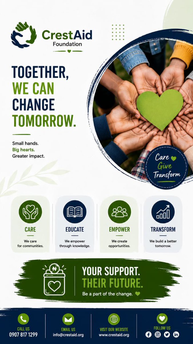 crestaid's tweet photo. Together with crestaid we can change our tomorrow. Small Hands, Big Hearts #creataidfoundation #crestaid #energy #cleanenergy #empowerment https://t.co/7H7uU8TEBg