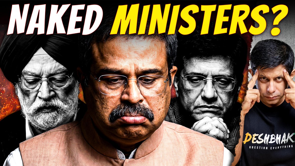 TheDeshBhakt's tweet photo. As Cockroach Janta Party demands the resignation of @dpradhanbjp - a more troubling pattern emerges. Not only the education minister - but a large chunk of Modi's Cabinet, Sr. Babus & top defence officials have their children studying/settled abroad.
For a Govt that screams Swadeshi, Atmanirbhar & Decolonisation - not only is this highly hypocritical but also creates a situation where the security of the nation gets compromised.
What do nations like US / China do about this problem? Why has Govt Of India been sleeping over the issue of Naked Ministers? - https://t.co/LKvAd42lS7