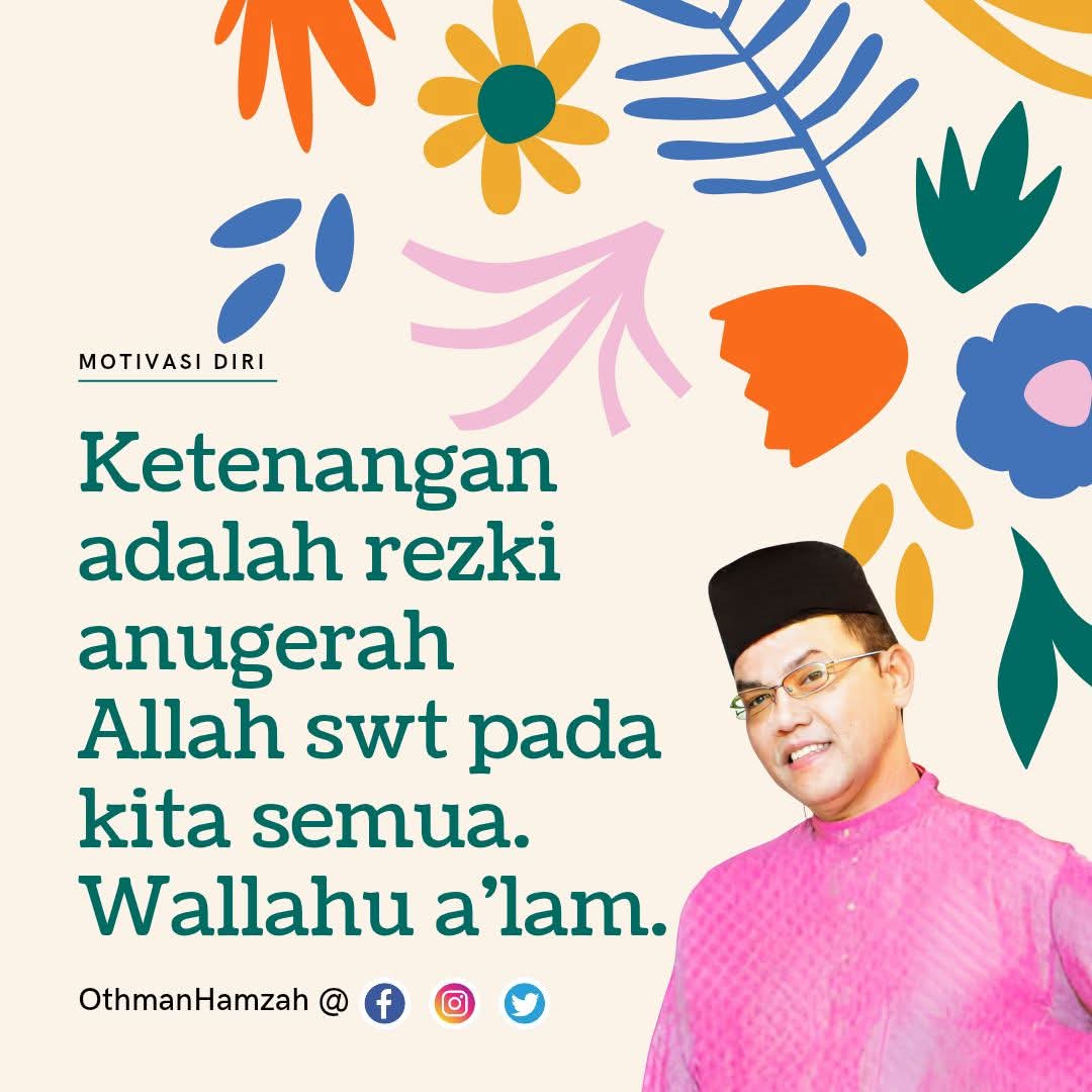 othmanhamzah's tweet photo. Salam ukhuwah dan salam sejahtera. Semoga Allah swt kurniakan kesihatan dan ketenangan buat kita semua. Aamiin 🤲🥰 https://t.co/RmLdvbC9Bf