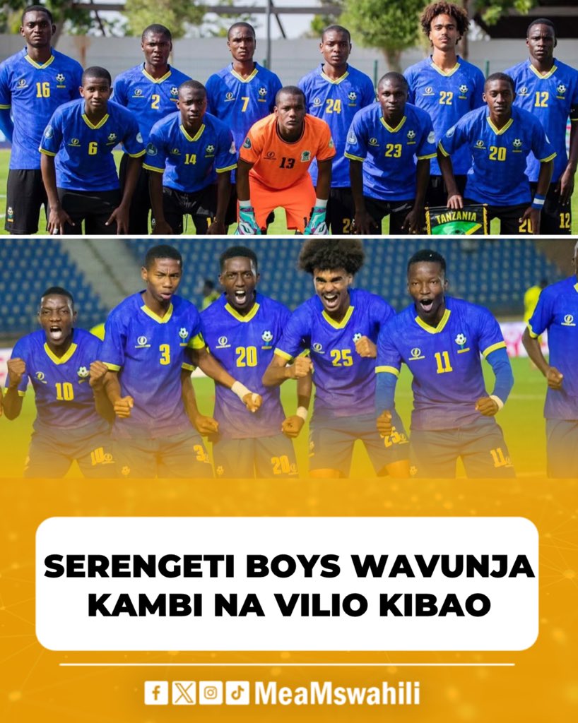 meamswahili's tweet photo. 🚨𝐔𝐏𝐃𝐀𝐓𝐄
Timu ya Taifa ya Soka ya U17 ya Tanzania (Serengeti Boys) imevunja kambi yake leo pale Tiffany Diamond Hotel huku wachezaji wakitakiwa kuripoti kambini tarehe 4 Julai 2026 kwajili ya maandalizi ya Kombe la Dunia la FIFA kwa U17.  

Lakini katika hali isiyo ya kawaida vijana hao walidondosha machozi jioni ya leo walipokuwa wanaongea na Kocha wao na kupata taarifa kwamba ile pesa 500M iliyoahidiwa na Serikali kupitia Waziri Mkuu bado mchakato wake haujakamilika, hivyo waondoke waache namba za akaunti zao za benki na pesa “urua” zitawekwa humo wao wakiwa majumbani kwao. 

Tayari akaunti zao zinasoma 2M kila mmoja ambayo wameingiziwa na TFF, lakini mchakato wa 500M za Serikali unaendelea, wameambiwa pia kama watahitajika Bungeni watapewa taarifa pia, ila kesho baada ya chai asionekane mtu Tiffany Hotel. 

Kinachowatesa ni historia kwamba mwaka 2024, wakiwa Kampala ambako walipata ushindi wa pili, waliambulia 700k, wakaambiwa waache akaunti zao urua ungewekwa baadeni, lakini hawakupewa. Mwaka 2025 waliambuliwa 500k wakaambiwa pia waache akaunti namba za benki na kwamba “mchele” ungeingizwa lakini haikuwa hivyo. 

Hizo historia ndo zinawakosesha raha vijana na kuhoji kwamba ahadi ilitolewa Jumatatu na mechi ilikuwa Jumanne na wala haikuwa inasubiri matokeo ya mechi, ilisemwa kwa kufika fainali wanapata 500M na Viwanja Morogoro, kwanini mchakato haukuanza kabisa ili leo wakiwa wanavunja kambi mzigo uwe umeingia? Wanasema “mchuzi wa mbwa hunywewa ungali wa moto, ukipoa unanuka”

Binafsi naamini ni uelewa mdogo tu wa taratibu za kiserikali na kibenki (kiutendaji) kuhusiana na masuala ya kifedha, lakini vijana watapata chao, wao kukosa imani nawaelewa lakini wawe na imani na serikali, hawatopigwa changa. Ila nadhani baada ya hapa watendaji watachangamka kama jambo la dharura na vijana watashika chao baada ya muda mfupi. 

✍️ || Jemedari Said 

#MeaMswahiliUPDATES