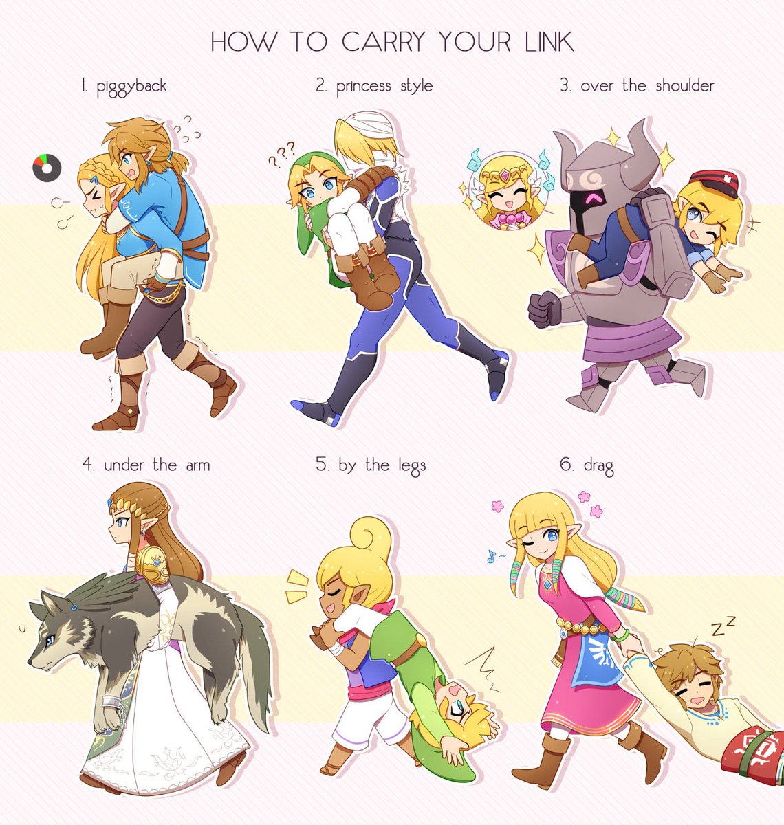 untitledanim8's tweet photo. a zelda guide to carrying link

artwork provided to us by @entiqua https://t.co/RHPmHOdthp