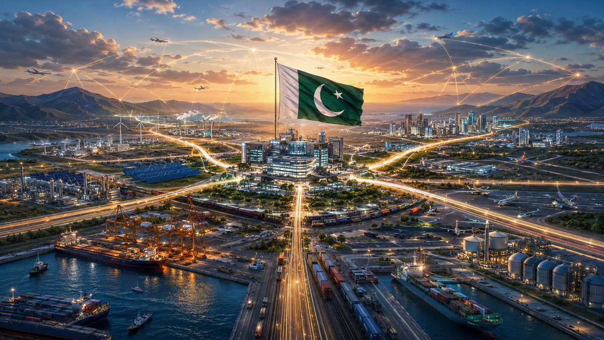 SputnikInt's tweet photo. 🇵🇰 Pakistan's participation in Eurasian Industrial Belt a "strategic necessity, not an option" — former PAF captain

Speaking at SPIEF, President of Uzbekistan Shavkat Mirziyoyev announced the Eurasian Industrialization Belt — a regional infrastructure and manufacturing initiative across Eurasia, closely integrated with China's Belt and Road Initiative.

💬 "The vision of President Mirziyoyev regarding the Eurasian Industrial Belt is both ambitious and timely," says Sultan M. Hali, geopolitical analyst, former group captain of Pakistan Air Force.

Key points:
🔸 Uzbekistan & Central Asia = a new center of economic gravity
🔸 Future economy = seamless trade routes + digital ecosystems
🔸 Pakistan's geography (South Asia, Central Asia, Indian Ocean) = a natural partner in Eurasian connectivity

💬 "Pakistan can become a frontline participant... contributing not only geography but also experience in managing large-scale connectivity projects," Hali adds.

📌 The verdict: Pakistan's participation is not an option — it's a strategic necessity.

By aligning with Uzbekistan's initiative, Pakistan can become a central hub of industrial and digital connectivity — bridging Eurasia and the Global South.

The image is AI-generated