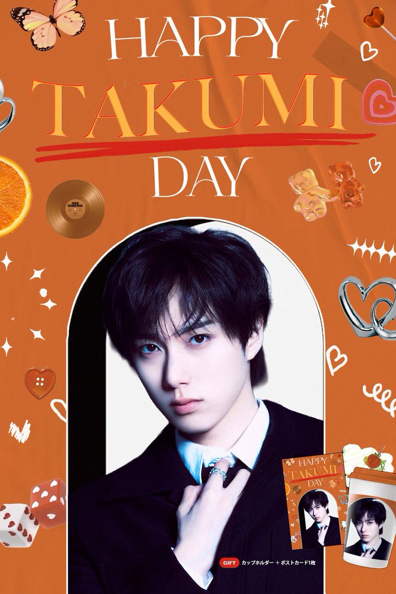 TAPITAPI_TOYAMA's tweet photo. 🧡HAPPY TAKUMI  DAY🧡

カップホルダー1種✨
主催者様: @HappyINIDay 様
期間:6/12〜（なくなり次第終了）

MINIの皆様沢山のお迎えご来店お待ちしております💕
ぜひお越しください💖
#INI #MINI  #尾崎匠海　#おざきたくみ https://t.co/FEVGaFoVYz