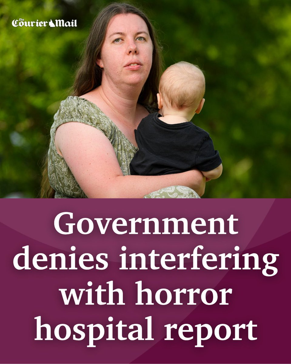 couriermail's tweet photo. Queensland Health has denied interfering with an independent maternity review as groups claim the public deserves the report without “department interference”. Full story: https://t.co/iCdcHWHcp7 https://t.co/28xAW56bXv