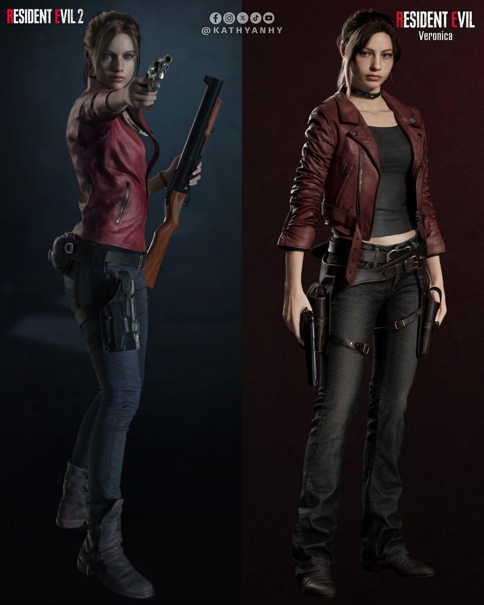 kathyanhy's tweet photo. Claire Redfield | Resident Evil 2 Remake (2019) & Resident Evil Veronica (2027) 🪽

#ResidentEvilVeronica #REBHFun #REVeronica #バイオベロニカ #ClaireRedfield