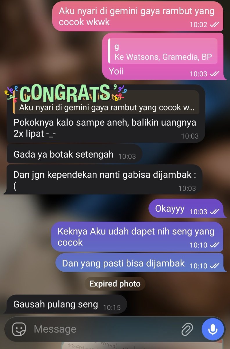 masmetg's tweet photo. Padahal udah sesuai loh. Gak botak, dan bisa dijambak😌 https://t.co/3zRp9fv7rw