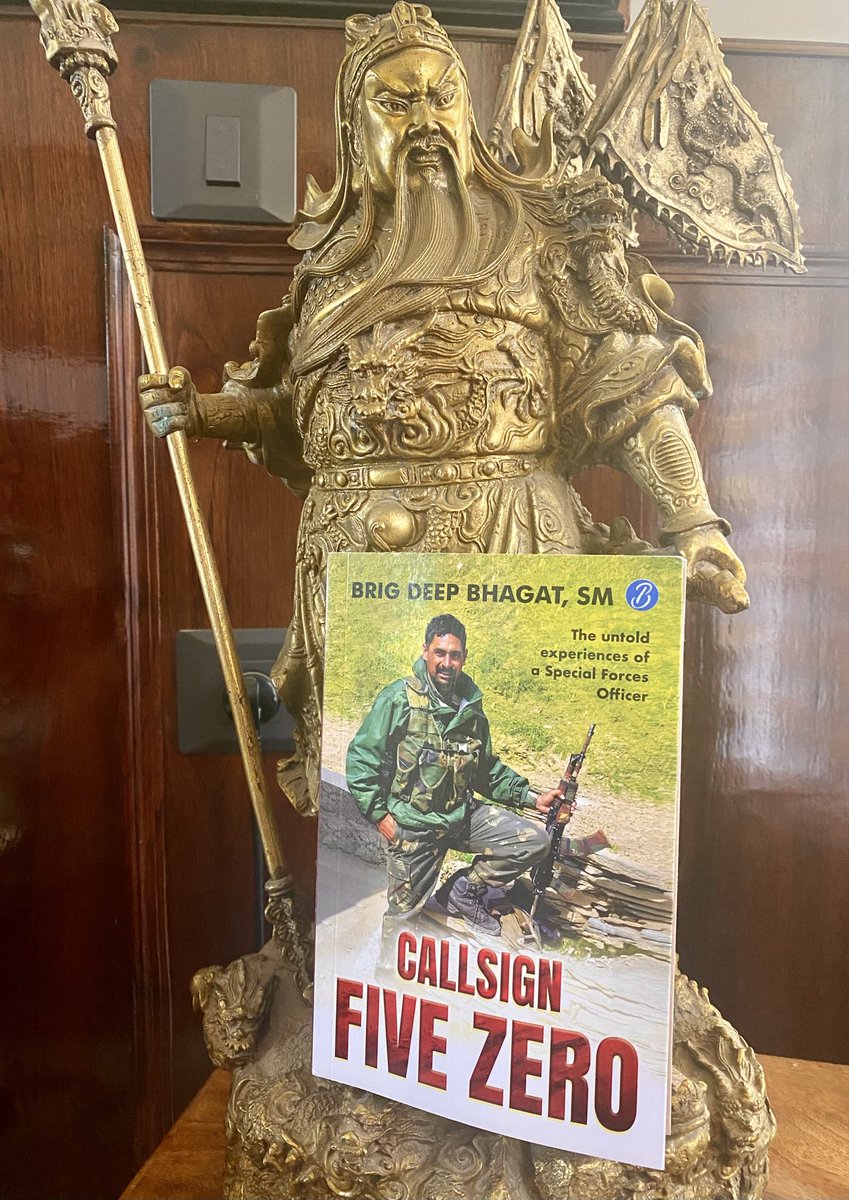 YkJoshi5's tweet photo. Received a signed copy of- “Call Sign Five Zero” 

Many thanks Brig Deep Bhagat! 😊

A true, unfiltered account of a Special Forces officer’s life as he finds his way through bullets and brotherhood. 

Witness his transformation from the NDA days into an elite officer of 9 Para SF. 
Through near-death experiences, leadership under pressure, and bonds forged in adversity, this account offers rare insight into the mind of a soldier in olive green. It strips away the myth to reveal the discipline, restraint, and clarity that truly define courage!
Order -
https://t.co/PLnSkvMg5f