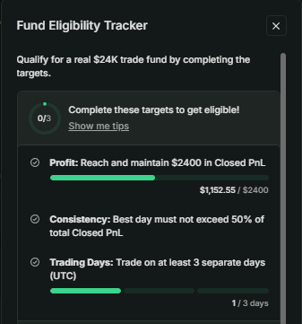 titikmulainft's tweet photo. If you think @AceTrader evaluation is too hard, we just made it easier.

✅ Profit target reduced from 30% → 10%
✅ Minimum trading days reduced from 5 → 3
As for me?

I blew my funded account during the recent market dump 😅

But that's trading.
Already on my way to earning another funded account.

Who's taking the challenge? 👇

Join me here, use my code TITIKMULAI for 10% off your first purchase: https://t.co/dhrLhBDX1n