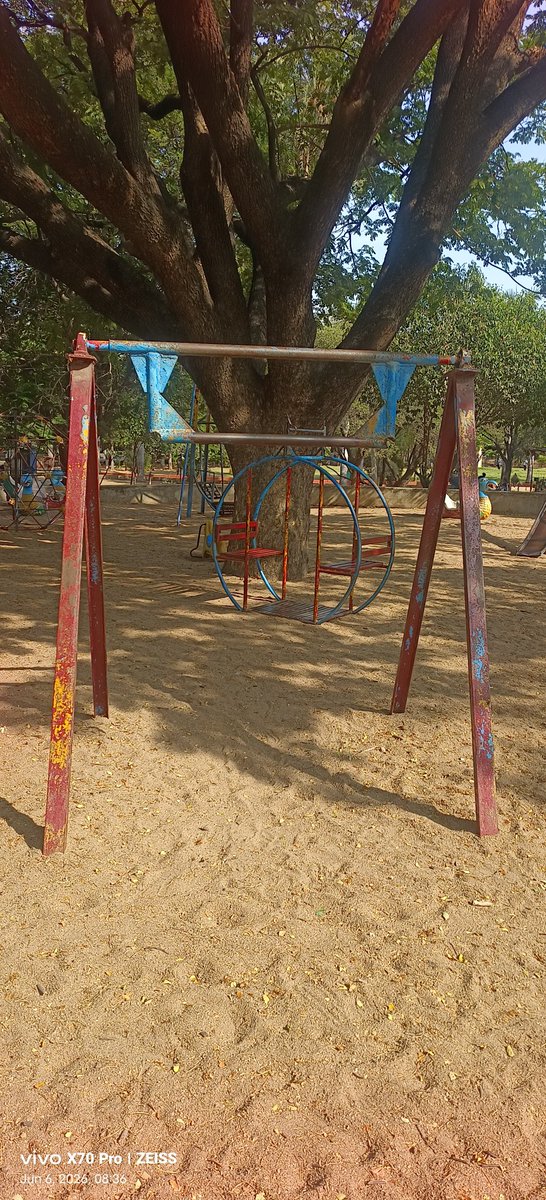 RamagiriHari's tweet photo. Where do kids play?Our colony play areas are blocked by cars &amp; commercial encroachments.Even when we take them to Indira Park, the play equipment is broken &amp; disappointing! @GHMCOnline @ZC_Secunderabad Please restore our neighborhood playgrounds! #HyderabadKids #PlaygroundSafety https://t.co/4D0naSmnvb