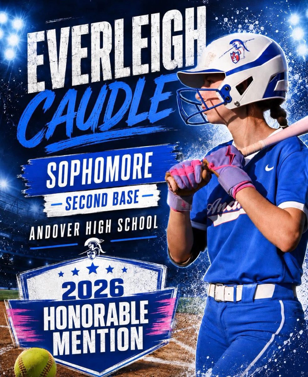 RenegadesBaxter's tweet photo. @EvCaudle2028 Congratulations!
Everleigh Caudle(So) - Honorable Mention 2nd Base AVCTL Div2 - Andover https://t.co/kkHcMXSEVB