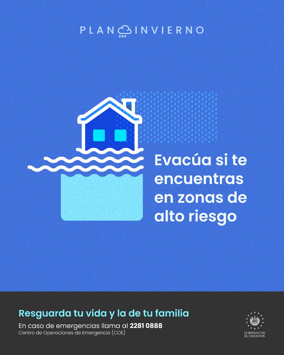 BomberosSV's tweet photo. 🧑‍🚒👉 Tu prevención oportuna y nuestra respuesta rápida son la mejor combinación para salvar vidas ante las lluvias. 💪🌧️

​Estamos atentos ante cualquier eventualidad 📞9️⃣1️⃣3️⃣🚒💨 https://t.co/Rl66Z6jqzW