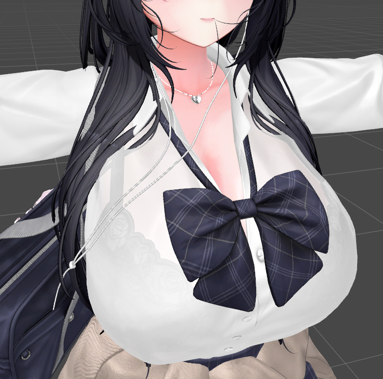uni_VRChat's tweet photo. 透けブラ用アルファマスクを制作します https://t.co/oqVd0jqcwc