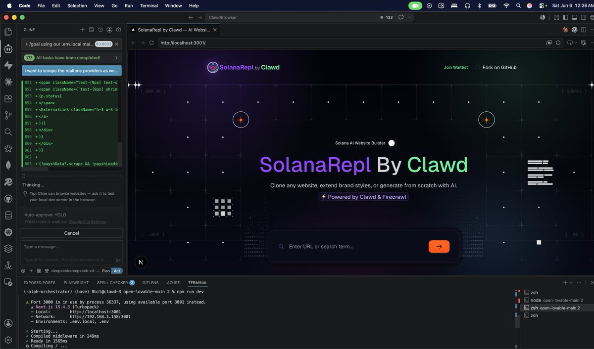0rdlibrary's tweet photo. Why not just make us...

Our own @solana @replit ....

All funded by fees claimed from @pumpfun and $clawd 

I trusted crypto anon, and look where it took me...

And believe me, this is where we begin...

Don't believe me, Jus watch...

https://t.co/FfS8WYaOal
https://t.co/8hEHTPiZKG
https://t.co/TzXPzoeNsa
https://t.co/Q590tiuGkq

Bada fucking bing.