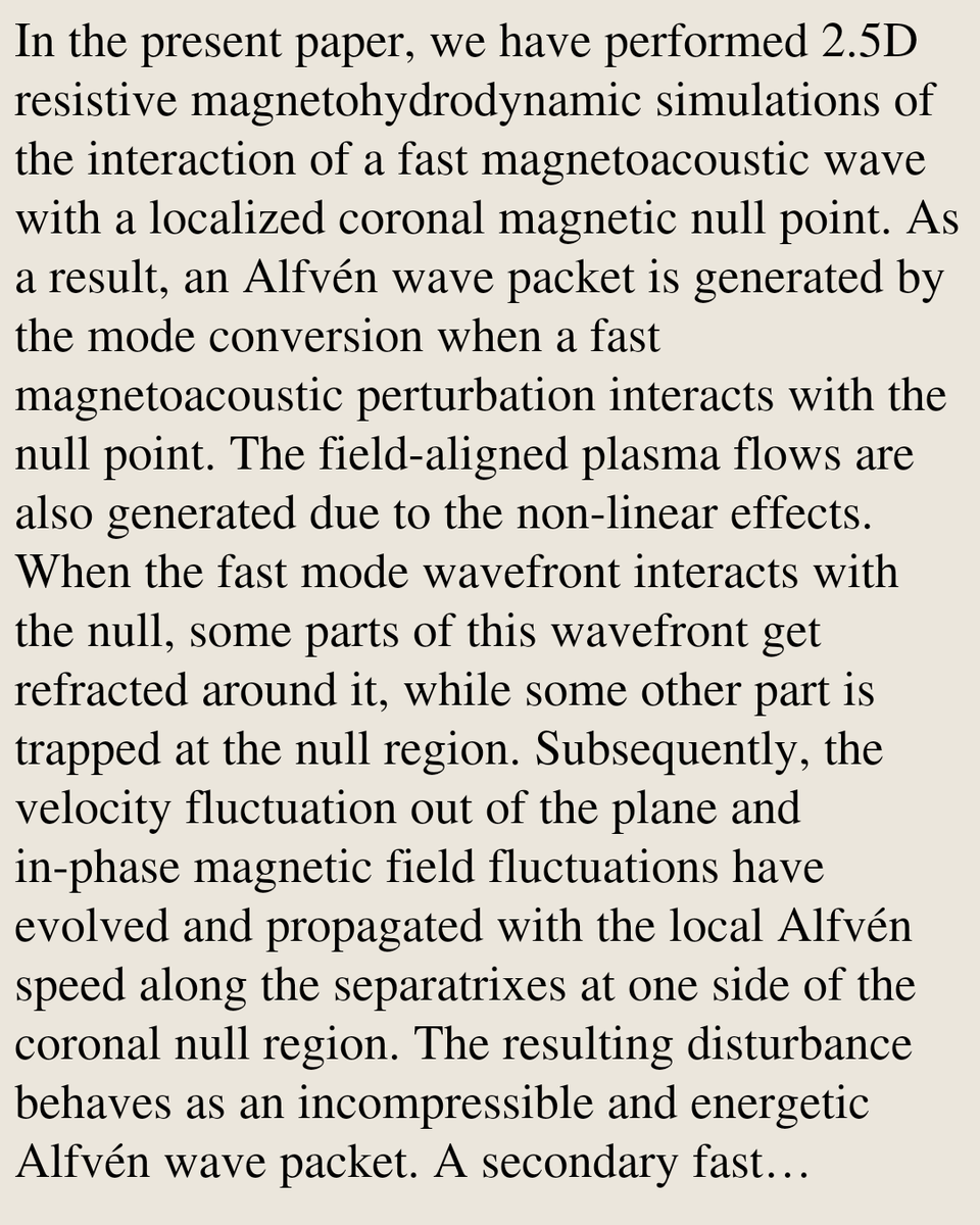 VTWV's tweet photo. Interaction of Fast Magnetoacoustic Wave with the Localized Coronal Null and Generation of the Energetic Alfvén Wave Packet

Akash Bairagi, Abhishekh K. Srivastava, Sripan Mondal, T. V. Zaqarashvili, Astrid Veronig, P. Bourdin, …
https://t.co/EU6ki06Gom [𝚊𝚜𝚝𝚛𝚘-𝚙𝚑.𝚂𝚁] https://t.co/cIpdIH3LbU