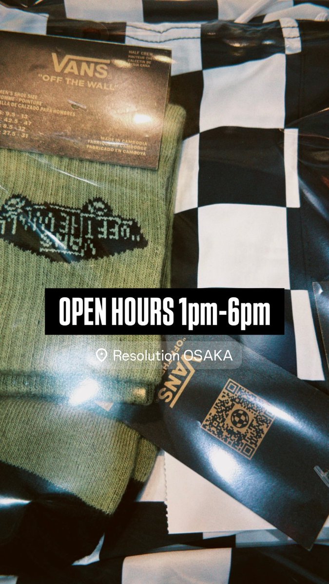 ResolutionOsaka's tweet photo. OPEN HOURS 13:00-18:00
https://t.co/nqhXDAdizy https://t.co/l91qTv7g9a