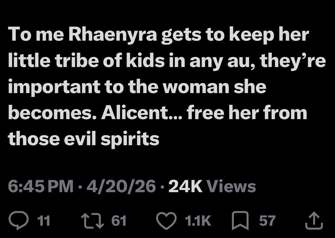 Tia ˖·˳. Rhaenya AND Alicent enjoyer tweet media