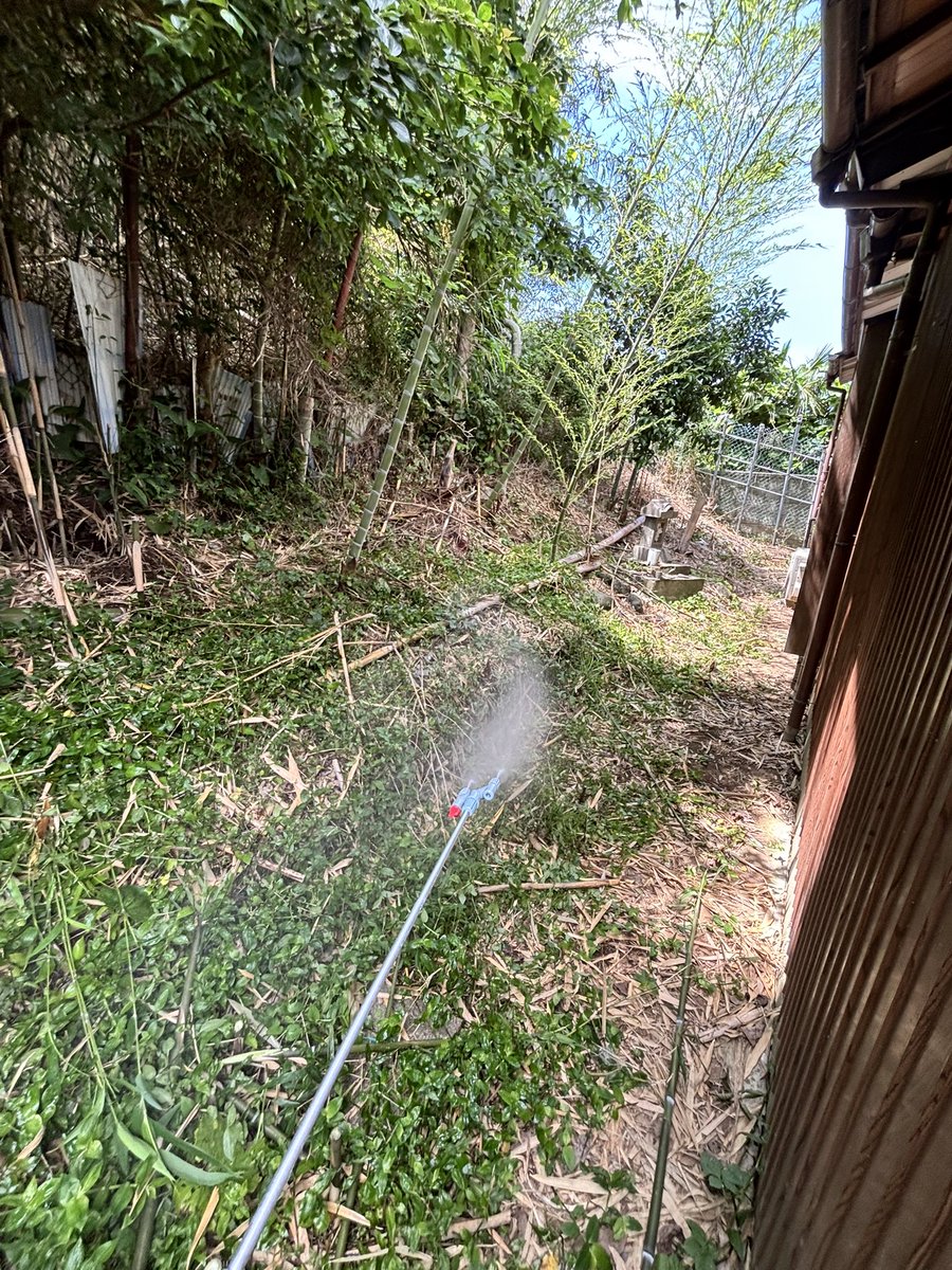 eric7blog's tweet photo. 大家の日常業務。草刈りと除草剤まき。土日にやりがち🥺 https://t.co/IjUzgEGR2W