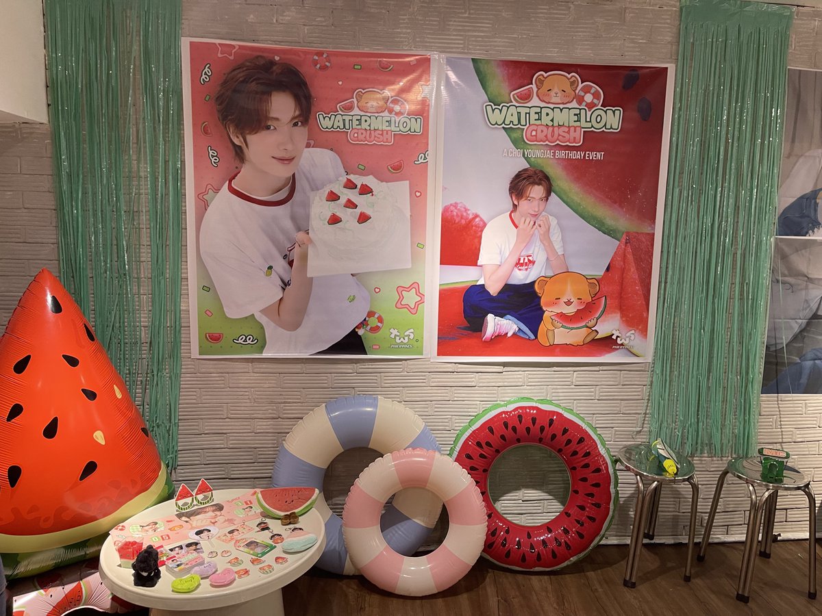 twsphevents's tweet photo. [📣] #TWSWatermelonCrush
D-DAY: YOUNGJAE BIRTHDAY CAFE EVENT

Our Youngjaeful event starts now! 🍉☀️

Join us here at El Latte and celebrate our beloved guinea’s birthday with fellow PH 42s! 🩵

#TWS #투어스 #YOUNGJAE #영재 @tws_pledis https://t.co/9kPscEkIz1
