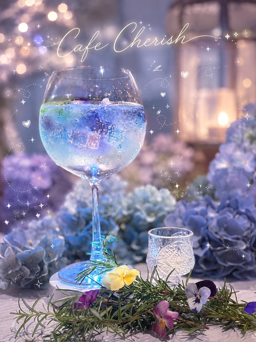 cafeCherish's tweet photo. 紫陽花ゼリーのモヒートソーダ͛💠
発売から数日ですが
たくさんのオーダーをいただいております✨️
ありがとうございます🙇‍♀️
⁡
初夏の揺らめきをイメージした
毎年この時期だけの期間限定ドリンク
グラスの中に紫陽花を閉じ込めたような大人のためのゼリー入りモヒートソーダ✨️ https://t.co/MPdHaNWOWb